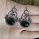 Order a pair of pendants on earrings with black onyx. 'Lady Charm'. Livemaster. . Pendants Фото №3