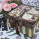 Чайная коробка  Английские розы, Домики, Таганрог,  Фото №1