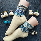 Аксессуары handmade. Livemaster - original item Women`s Knitted Warm Socks. Handmade.