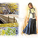 The floor-length skirt 'Elegant mood' of hair,long,autumn,winter, Skirts, Mytishchi,  Фото №1