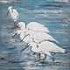 Herons, painting with birds, landscape. Pictures. myfoxyart (MyFoxyArt). Online shopping on My Livemaster.  Фото №2