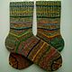 RussianSocks Вязаные носки из козьего пуха альпаки и верблюжьей шерсти. Носки. RussianSocks ВЯЗАНЫЕ НОСКИ ВАРЕЖКИ. Ярмарка Мастеров.  Фото №5