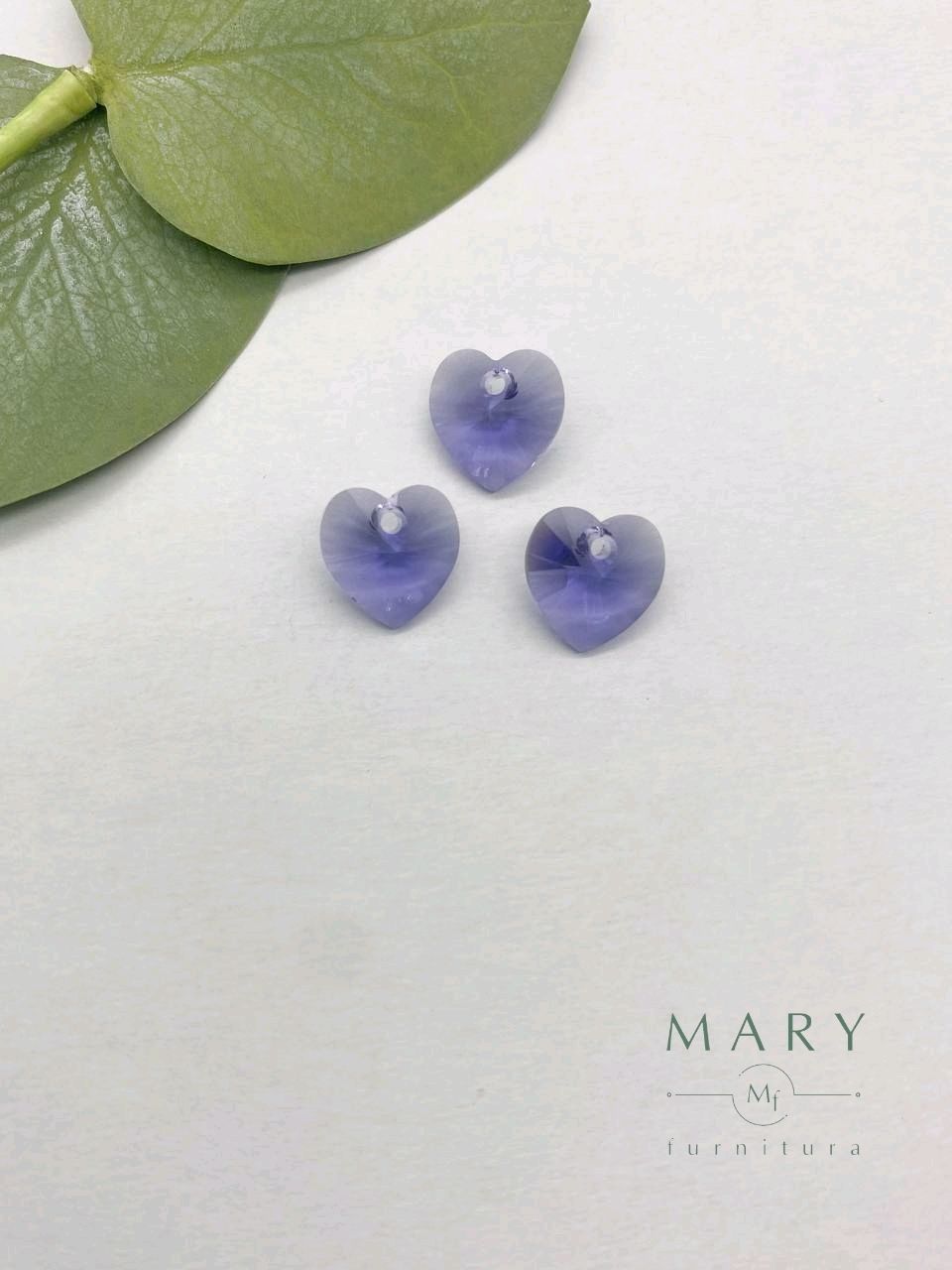 Подвеска Сердце Сваровски Swarovski Tanzanite, 10 мм, П222 купить в ...