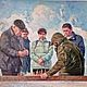 Картина маслом Шахматисты на Плотинке , Картины, Екатеринбург,  Фото №1