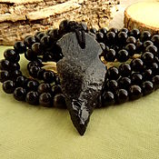 Фен-шуй и эзотерика handmade. Livemaster - original item Small 108 beads with obsidian. Handmade.