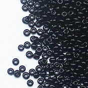Материалы для творчества handmade. Livemaster - original item Czech beads 10/0 Black 10 g Preciosa. Handmade.
