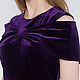 Purple dress from velvet. Dresses. NadKate. Online shopping on My Livemaster.  Фото №2