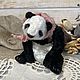Панда. Мишки Тедди. ЖИВЫЕ ИГРУШКИ от Ольги Багуцкой. Ярмарка Мастеров.  Фото №5