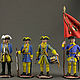 Tin soldier 54mm. Set of 5 figures.Swedes. Northern war.1700-17, Military miniature, St. Petersburg,  Фото №1