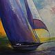 Painting sailboat, seascape oil on canvas. Pictures. Kind paintings by Irina Belozerova. My Livemaster. Фото №4