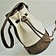 W0109 Handbag ' Lady Cream'. Leather, suede. Handmade, Classic Bag, Kaliningrad,  Фото №1