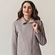 Куртка-косуха демисезонная look 1255 (серо-сиреневый). Пиджаки. Дарья (LadyLook). Интернет-магазин Ярмарка Мастеров.  Фото №2