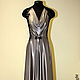 Order Steel long formal gown. Gleamnight bespoke atelier. Livemaster. . Dresses Фото №3