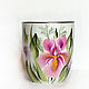 Order Mug with painted double smear 'Irises'. painting and decoupage from Marina (sovaj). Livemaster. . Mugs and cups Фото №3
