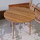 Круглый обеденный стол из массива дуба на конических ножках. Столы. WFN Furniture - Столы на заказ. Ярмарка Мастеров.  Фото №4