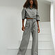 Drawstring trousers (grey). Pants. SILVASHI STORE. Интернет-магазин Ярмарка Мастеров.  Фото №2