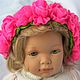 wreath, headband hair 'neon roses' knitted. Children\'s tiaras. Gala Devi (crochet design). Online shopping on My Livemaster.  Фото №2