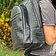 Backpack from crocodile skin. Backpacks. exotiqpython. My Livemaster. Фото №4