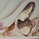 Картина женщина с ребенком Картина маслом Светлые картины в спальню. Картины. Картины маслом на холсте Стильные❦. Ярмарка Мастеров.  Фото №5