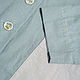 Blue cotton Shirt with embroidery. Shirts. natali. My Livemaster. Фото №4