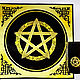 PENTAGRAM GOLD, set of table cloth and pouch, Ritual tablecloth, Ufa,  Фото №1