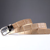 Аксессуары handmade. Livemaster - original item Genuine Crocodile leather women`s belt, width 2.5cm IMA3100L. Handmade.