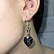 Earrings Swarovski 'Neliotrope' and 'Silver Night'. Earrings. jewelry and handmade accessories. My Livemaster. Фото №6