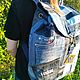Заказать Джинсовый рюкзак. Ирина/Jeans'ik. Ярмарка Мастеров. . Рюкзаки Фото №3