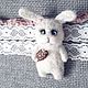 Brooch Bunny with ice cream, Brooches, Moscow,  Фото №1