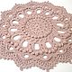 Carpet crocheted from a cord dusty rose Elite. Carpets. knitted handmade rugs. Online shopping on My Livemaster.  Фото №2