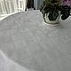 Linen tablecloth 'Snow-white jacquard' d. .180cm. Tablecloths. Linen fantasy. My Livemaster. Фото №6