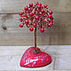 Coral tree on a heart with a name inscription. Name souvenirs. irina-taranenko. Online shopping on My Livemaster.  Фото №2