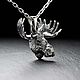 Подвеска Лось. Подвеска. AlexFox Jewelry. Ярмарка Мастеров.  Фото №6