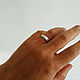 Pair of silver wedding rings (Ob47). Engagement rings. anna-epifanova. My Livemaster. Фото №6