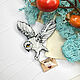 Brooch ' White Owl Hedwig Harry Potter Bird Letter from Hogwarts. Brooches. greenfox-23. My Livemaster. Фото №4