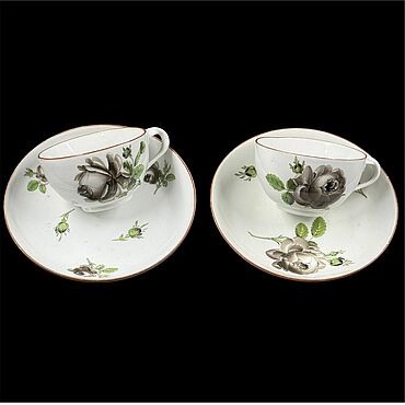 Посуда ручной работы. Ярмарка Мастеров - ручная работа Кофейная пара Meissen 1774-1814 гг / 46262. Handmade.