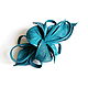 Automatic Hair Clip Leather Flower Turquoise Turquoise Blue. Hairpins. De-Si-Re. Online shopping on My Livemaster.  Фото №2