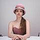  классический клош "Розовое ветер". Шляпы. EDIS | дизайнерские шляпы Наталии Эдис. Ярмарка Мастеров.  Фото №4