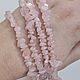 Крошка розовый кварц, нить 80 см. Бусины. More beads. Интернет-магазин Ярмарка Мастеров.  Фото №2