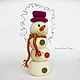 Snowman amigurumi pattern. Crochet Christmas Snowman easy to do. Knitting patterns. InspiredCrochetToys. My Livemaster. Фото №4