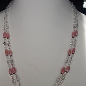 Винтаж handmade. Livemaster - original item Vintage necklaces: double-row necklace. Handmade.