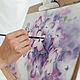 Order Painting lilac branch on a white background watercolor in the bedroom a bouquet of flowers. Olga Ermakova art. Livemaster. . Pictures Фото №3
