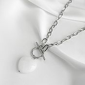 Украшения handmade. Livemaster - original item Necklace - chain with a heart pendant