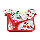 Order Bag-Clutch 'Bullfinch on a branch'. Pelle Volare. Livemaster. . Clutches Фото №3