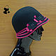 Stylish women's slauch hat soft felt. black. Art. VK-33. Hats1. Mishan (mishan). Online shopping on My Livemaster.  Фото №2