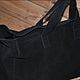 Сумка-шоппер из итальянской замши - Black basic and trendy. Сумка-шоппер. Светлана (SAlex2016). Ярмарка Мастеров.  Фото №4
