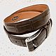 Men's belt, made of genuine crocodile leather, handmade!. Straps. SHOES&BAGS. Online shopping on My Livemaster.  Фото №2