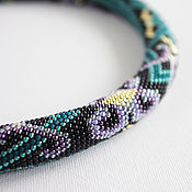 Украшения handmade. Livemaster - original item Beaded necklace with a pattern. Handmade.