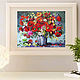 Painting poppies daisies bouquet of flowers in oil Gift to a woman. Pictures. Svetlana Samsonova. My Livemaster. Фото №6
