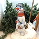 Снеговик из массы папье-маше, Снеговики, Химки,  Фото №1
